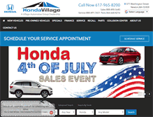 Tablet Screenshot of hondavillage.com
